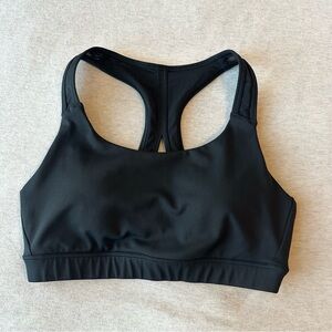 Athleta Jet Black Racerback Sports Bra